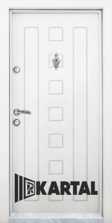 Врата Модел Kartal T 712 цвят Бял