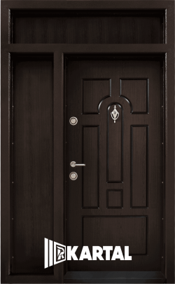 Двукрила врата T 108 цвят Тъмен Орех