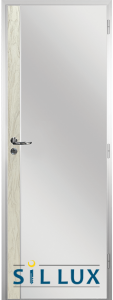 Алуминиева врата за баня Sil Lux, цвят Избелен дъб Лайсна