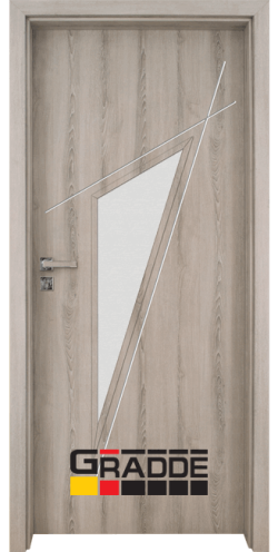 Интериорна врата Gradde - Серия Kristall Glas 4.2 - Ясен Вералинга