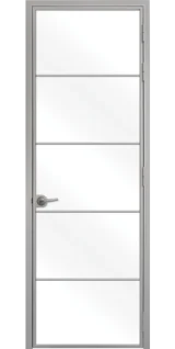 Стъклена Интериорна Врата Lusso L 6 Сив Мат