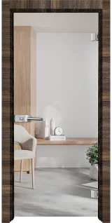 Стъклена интериорна врата Basic G 10, Райски орех