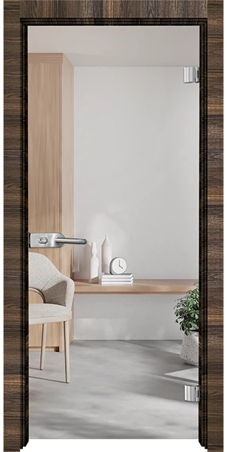 Стъклена интериорна врата Basic G 10, Райски орех