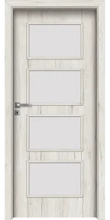 Интериорна врата Invado Merano модел 5, цвят Snowy Oak